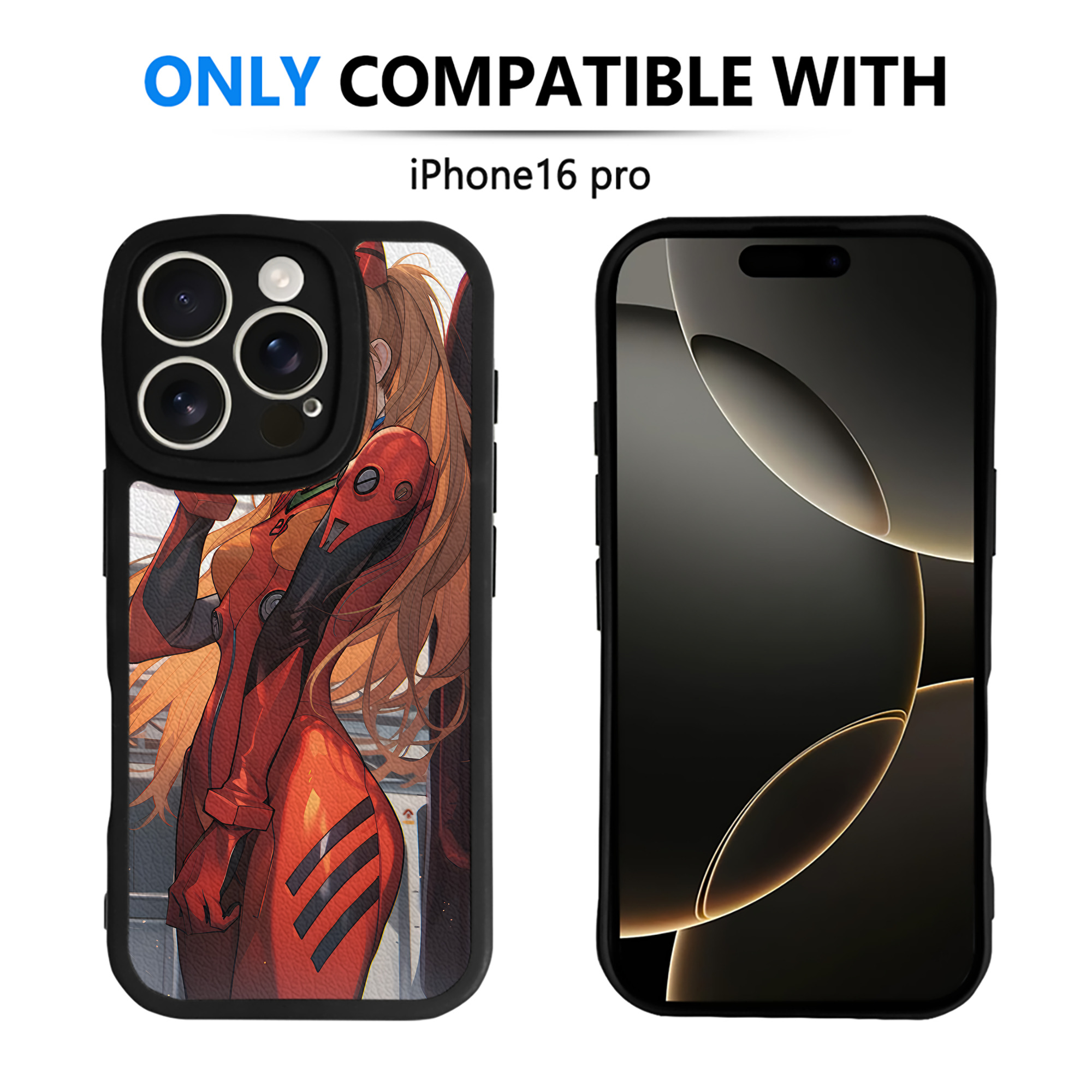 （画像用） EVA 新世紀エヴァンゲリオン 【iPhone 16シリーズ対応】シリコンスマホケース（レザー調） 材質：シリコン